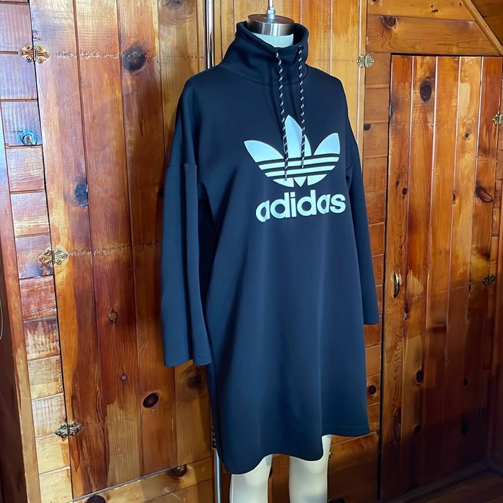 adidas Originals Black Long Sleeve Dress